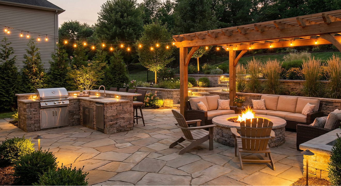 Backyard Entertainment Area