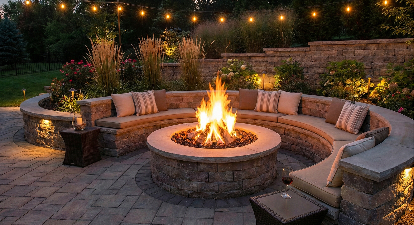 Custom Fire Pit Lounge