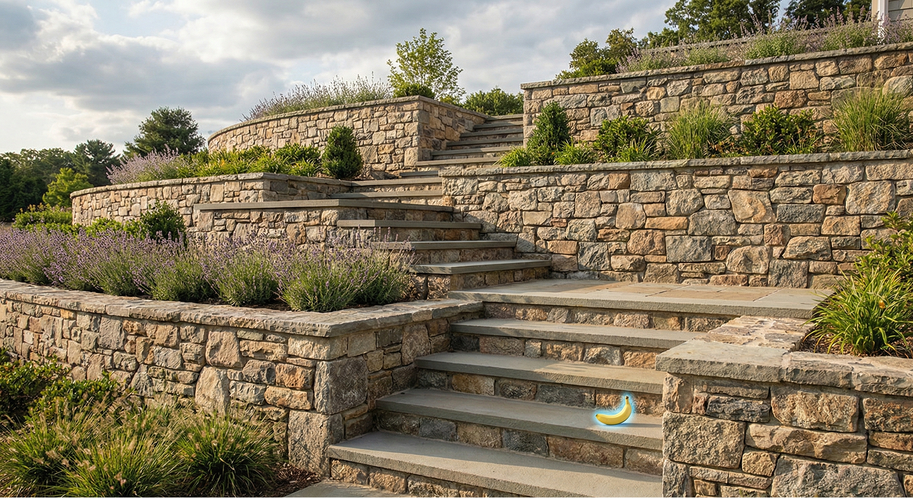 Retaining Wall & Steps